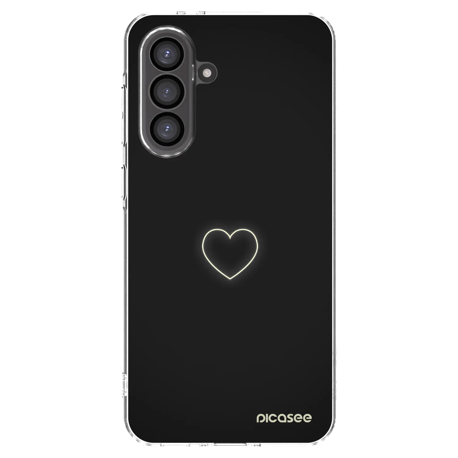Picasee silikonowe przeźroczyste etui na Samsung Galaxy A56 5G A566B - Heart