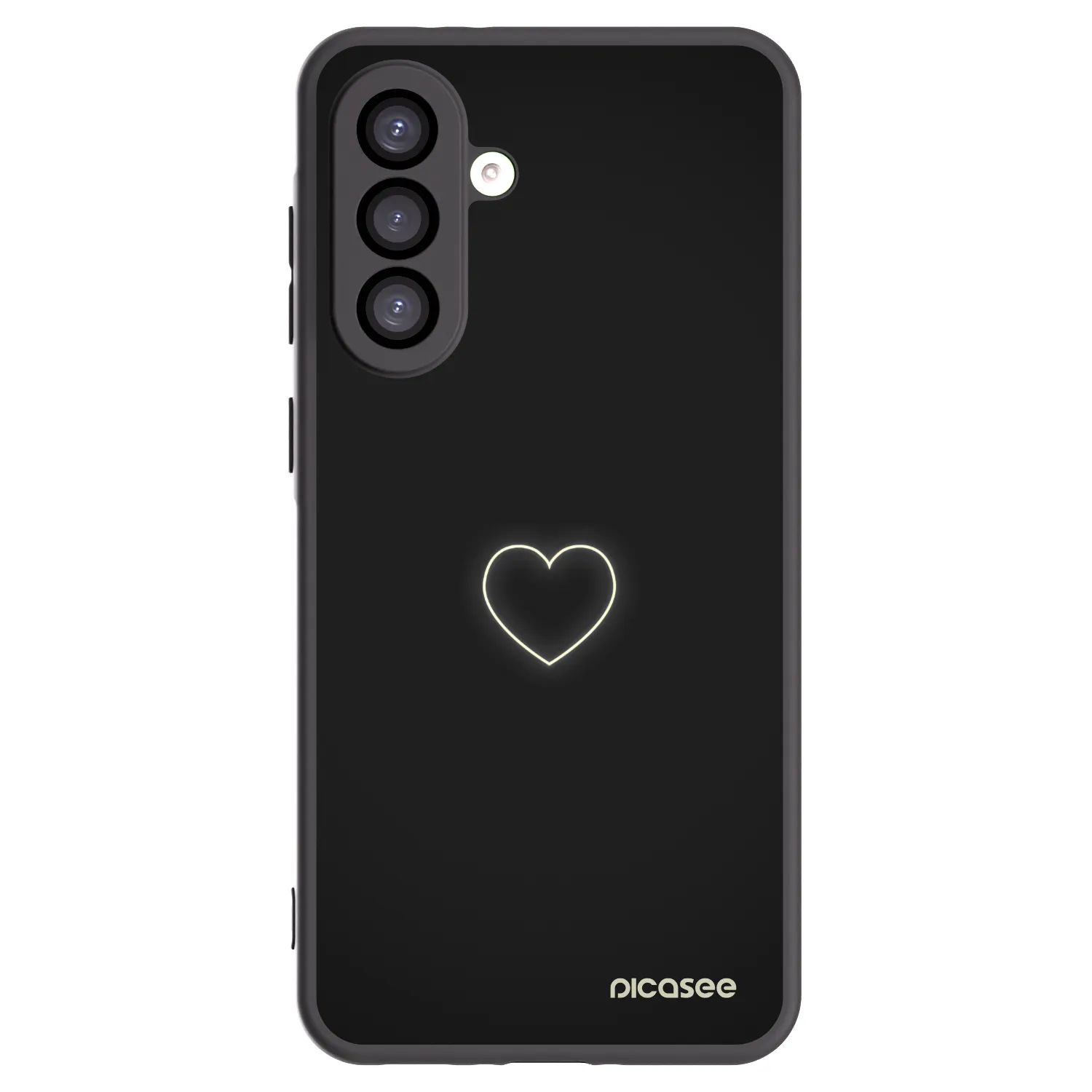 Picasee silikonowe czarne etui na Samsung Galaxy A26 5G A266B - Heart