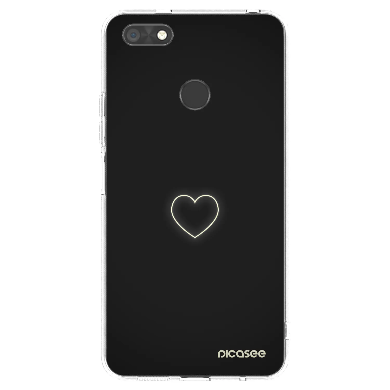 Picasee silikonowe przeźroczyste etui na Huawei P9 Lite Mini - Heart