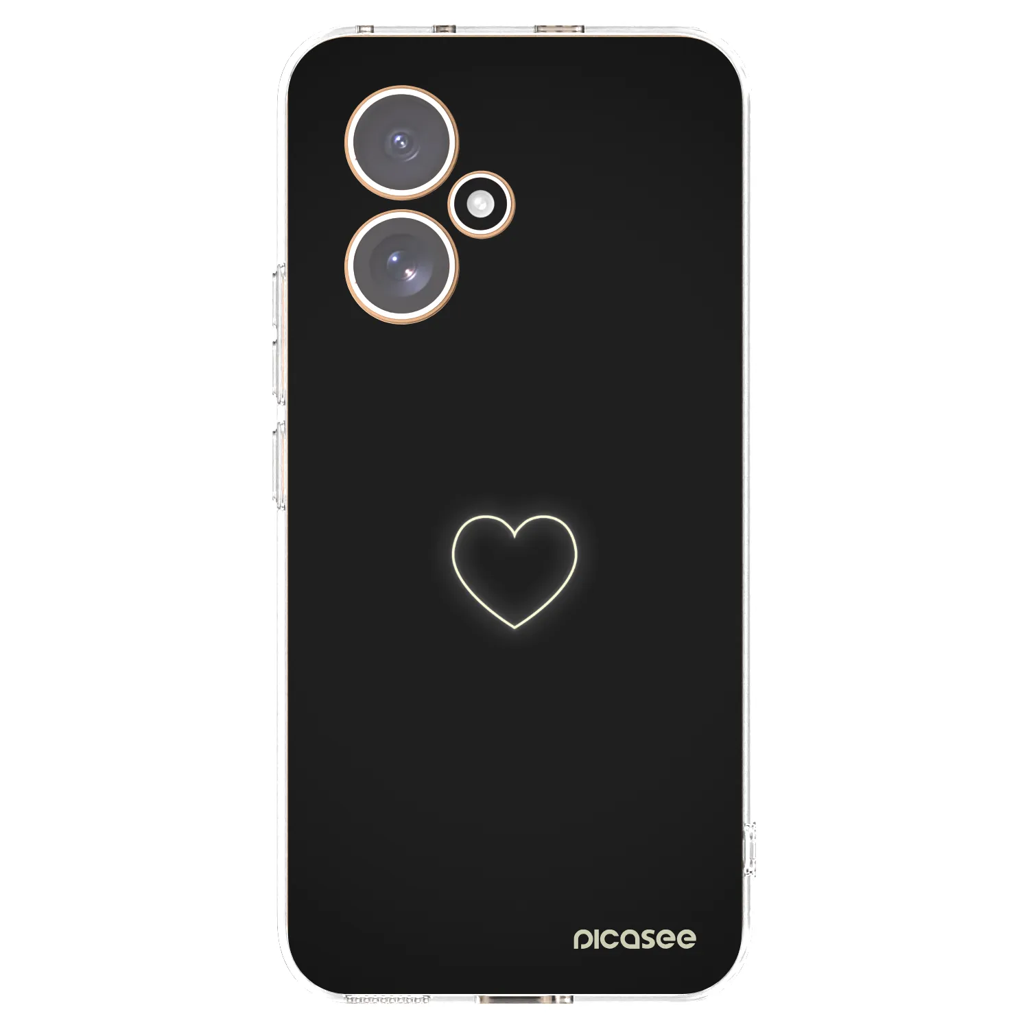 Picasee silikonowe przeźroczyste etui na Honor 400 5G - Heart