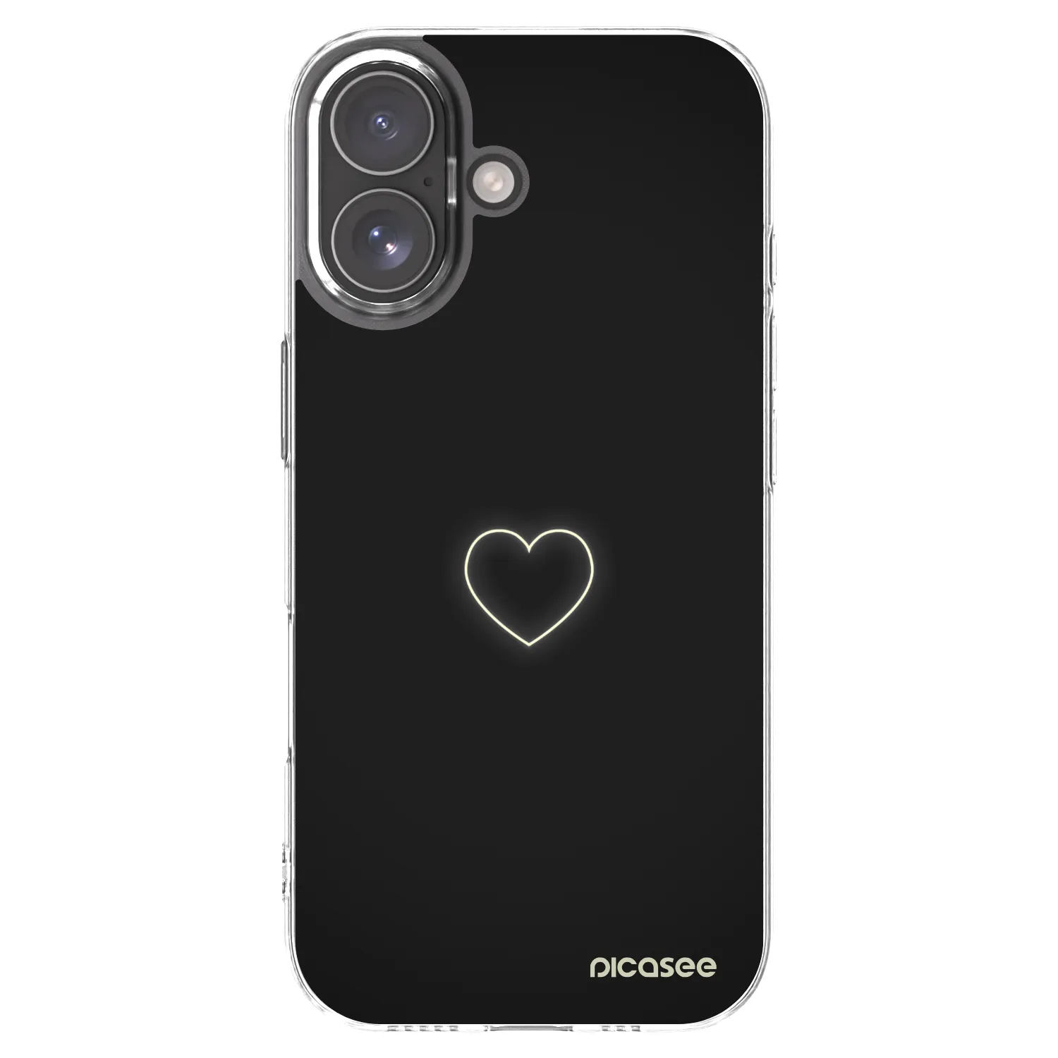 Picasee silikonowe przeźroczyste etui na Apple iPhone 17 - Heart