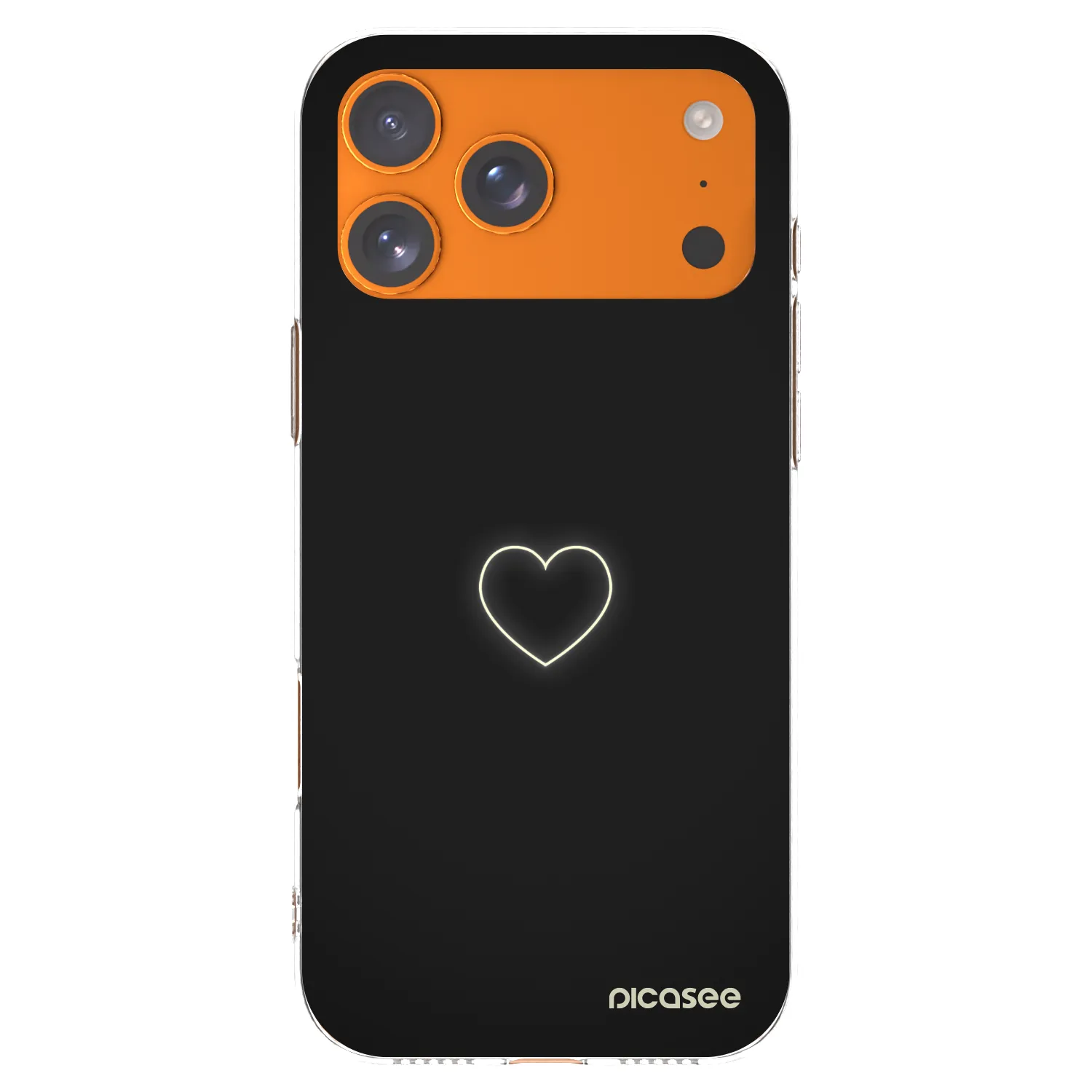 Picasee silikonowe przeźroczyste etui na Apple iPhone 17 Pro Max - Heart
