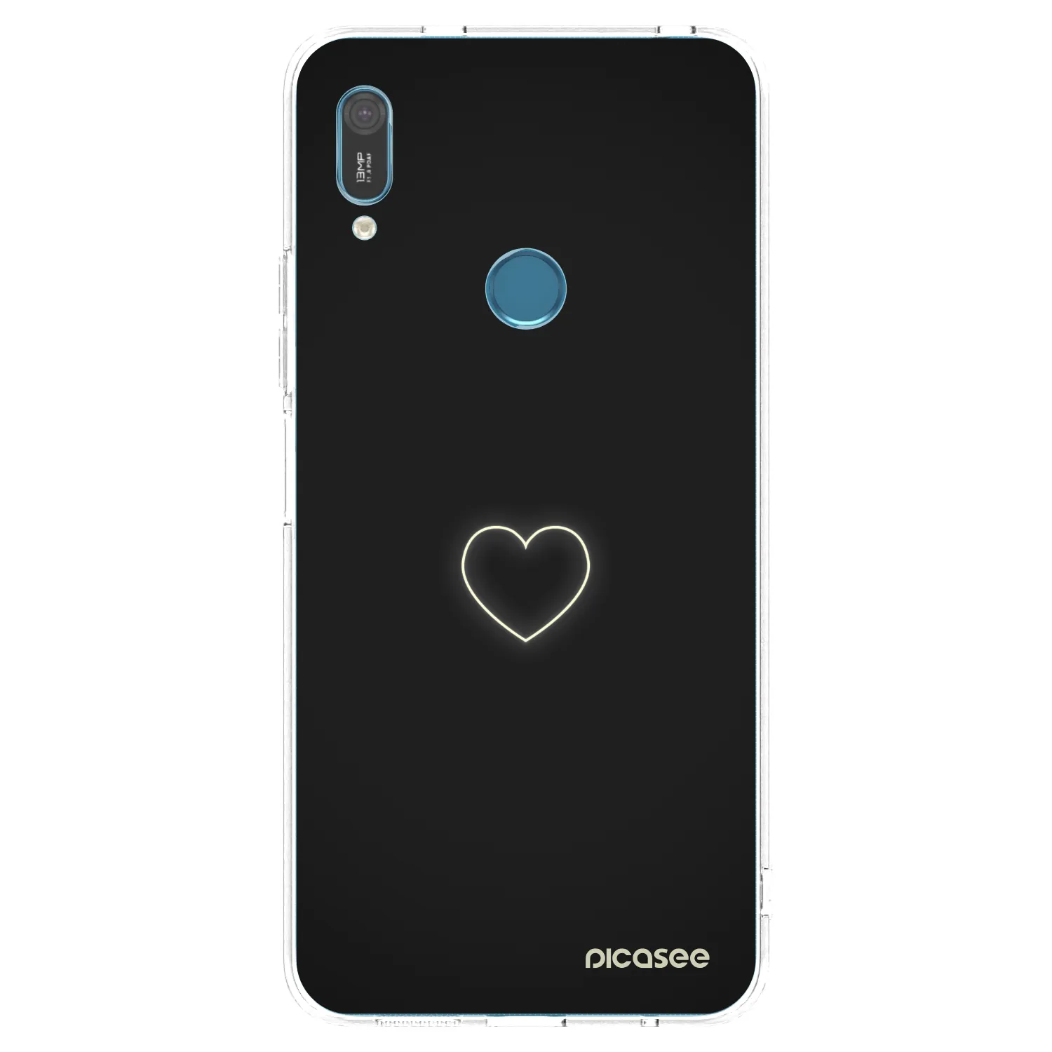 Picasee silikonowe przeźroczyste etui na Huawei Y6 2019 - Heart