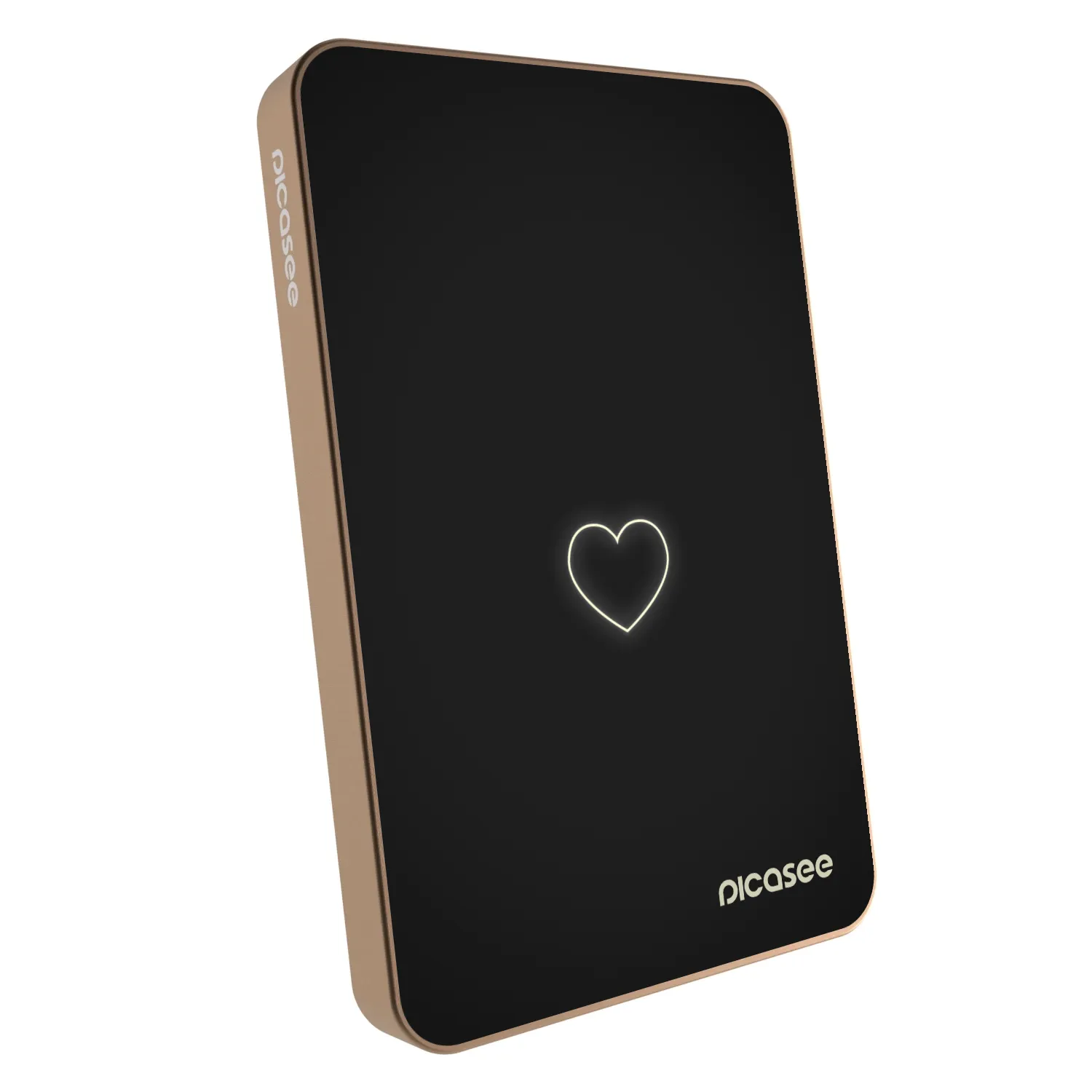 Picasee Powerbank z MagSafe 5 000 mAh Złoty - Heart