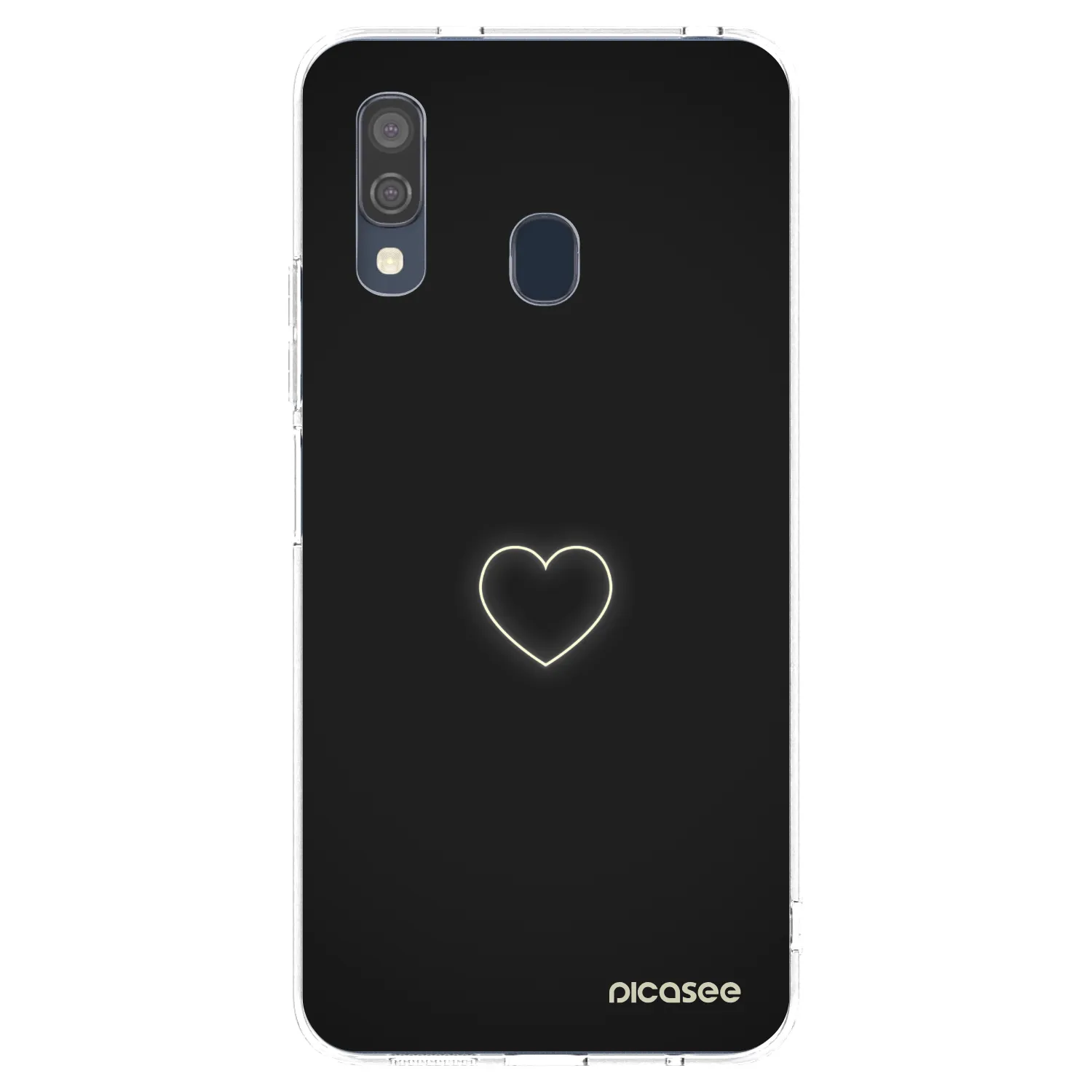 Picasee silikonowe przeźroczyste etui na Samsung Galaxy A40 A405F - Heart