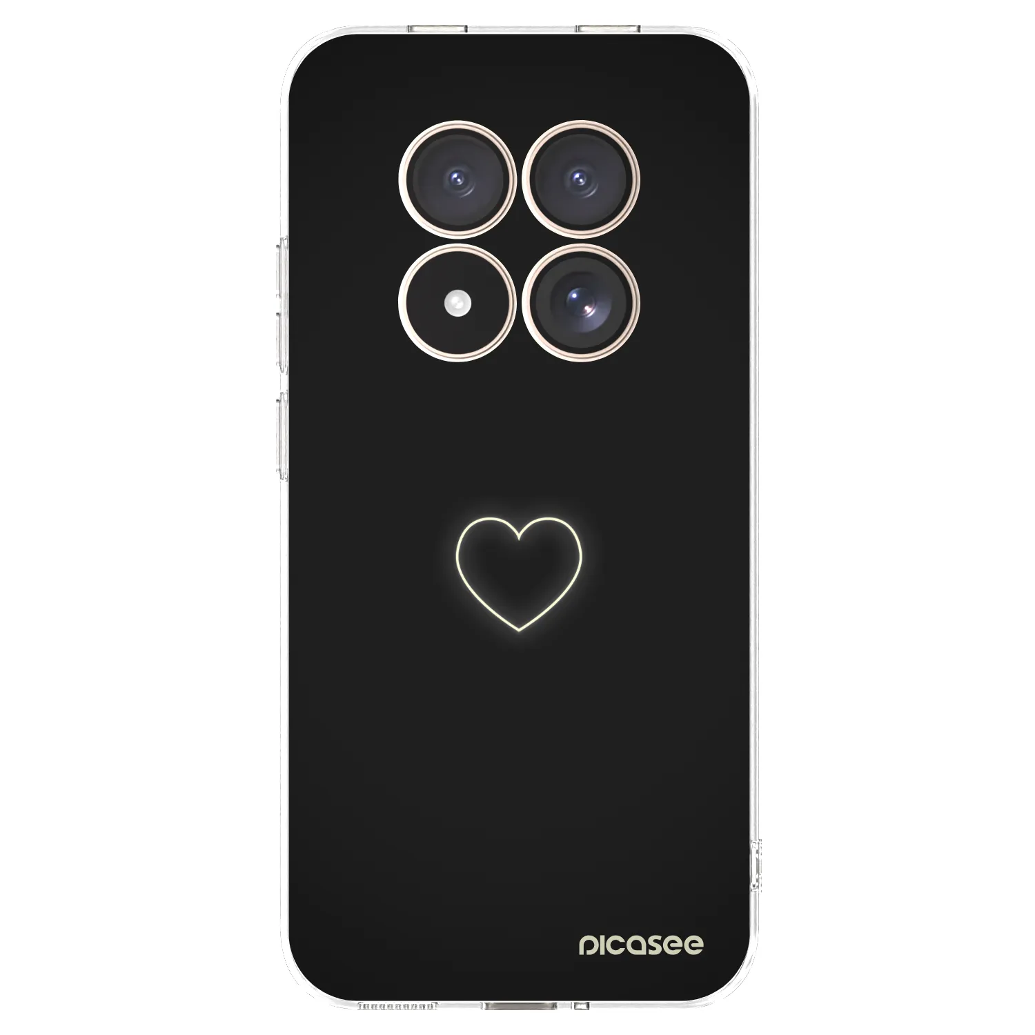 Picasee silikonowe przeźroczyste etui na Xiaomi Redmi Note 15 Pro 4G - Heart