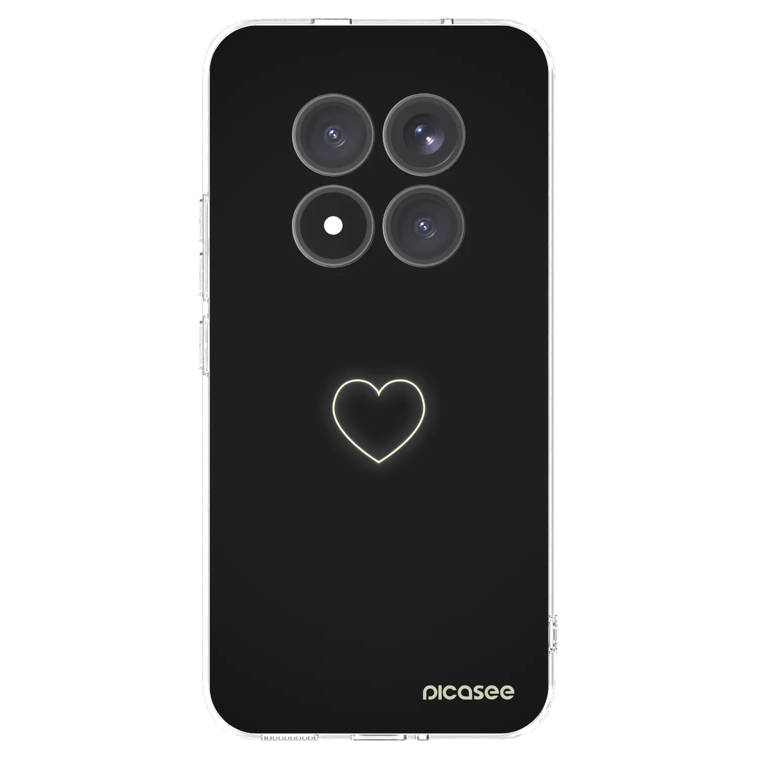 Picasee silikonowe przeźroczyste etui na Xiaomi Redmi Note 15 Pro+ - Heart