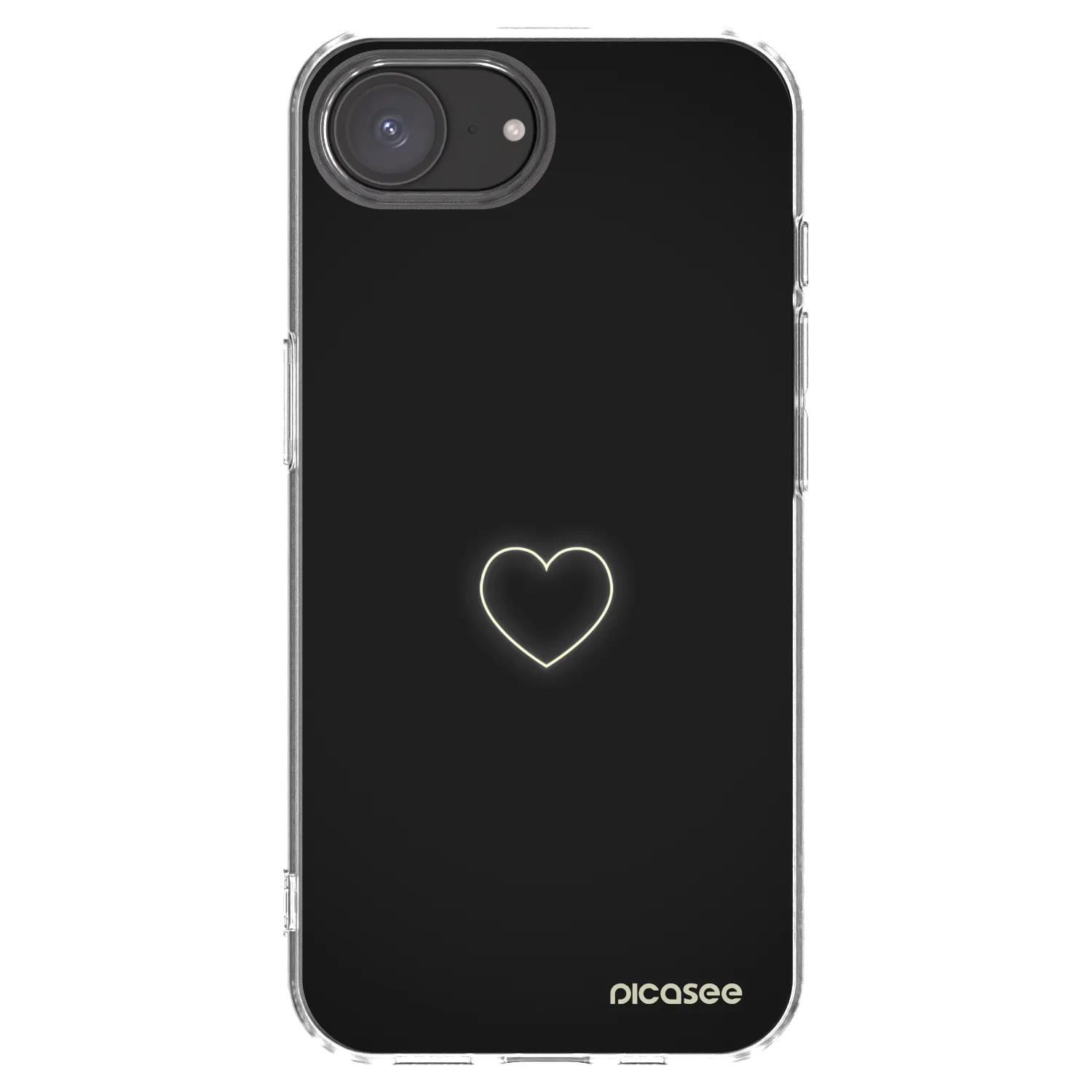 Picasee silikonowe przeźroczyste etui na Apple iPhone 17e - Heart