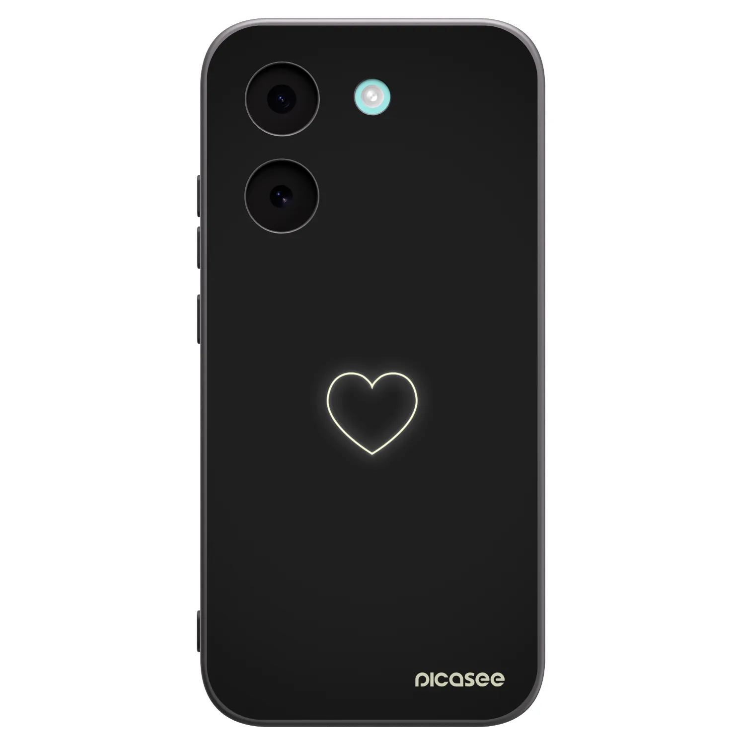 Picasee silikonowe czarne etui na Xiaomi Poco X8 Pro - Heart
