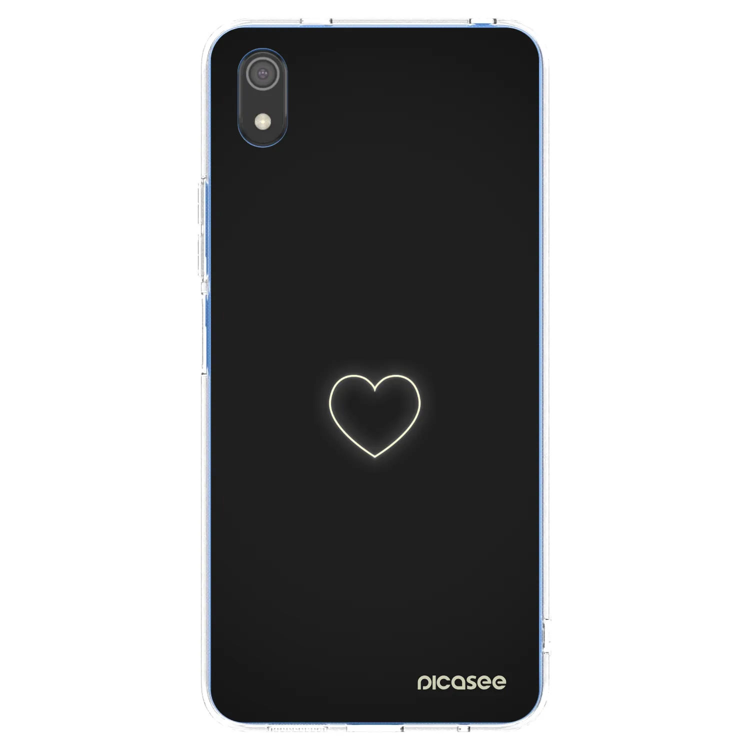 Picasee silikonowe przeźroczyste etui na Xiaomi Redmi 7A - Heart