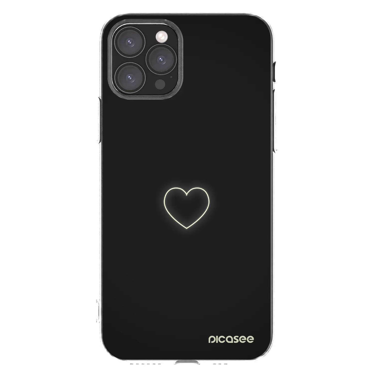 Picasee silikonowe przeźroczyste etui na Apple iPhone 11 Pro - Heart
