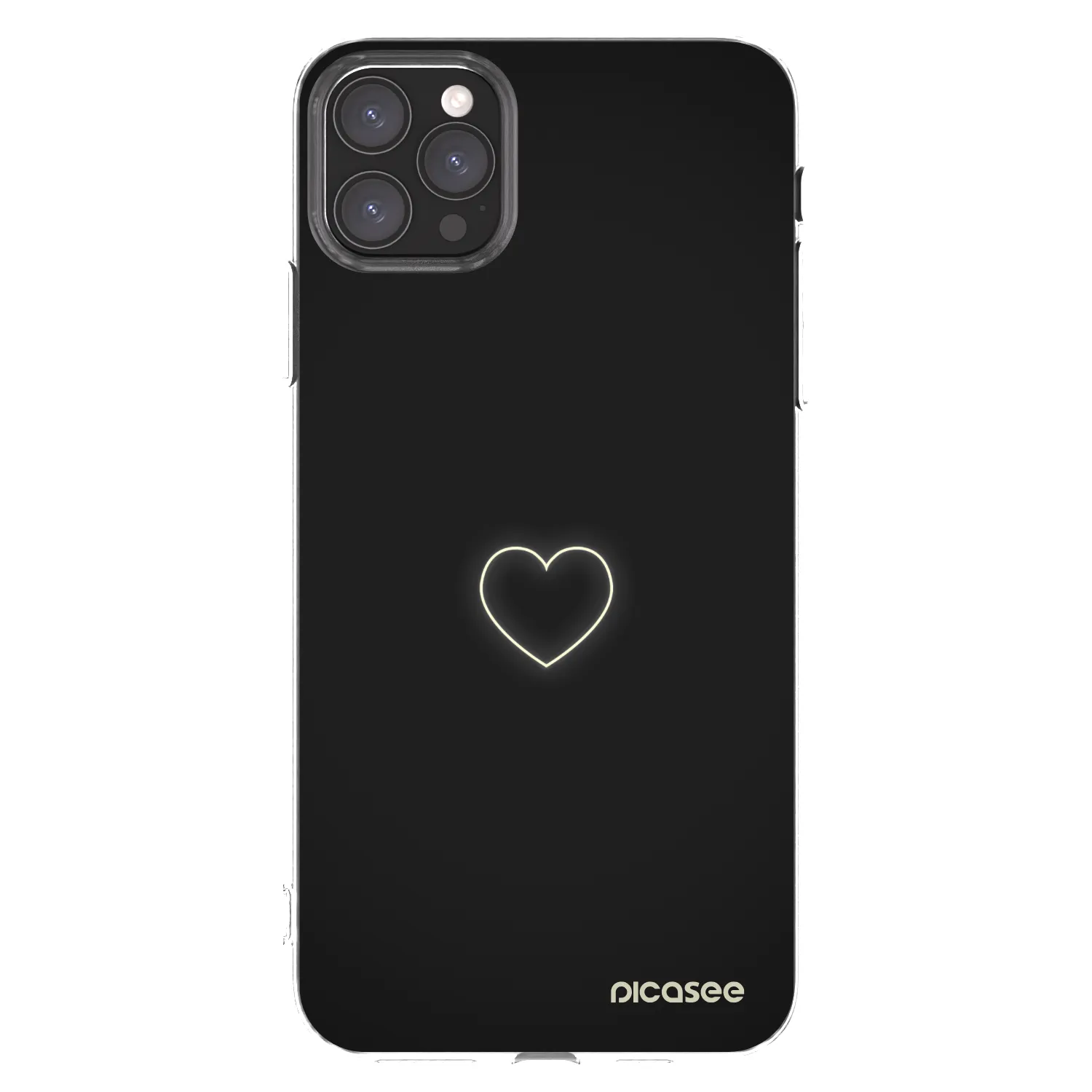 Picasee silikonowe przeźroczyste etui na Apple iPhone 11 Pro Max - Heart