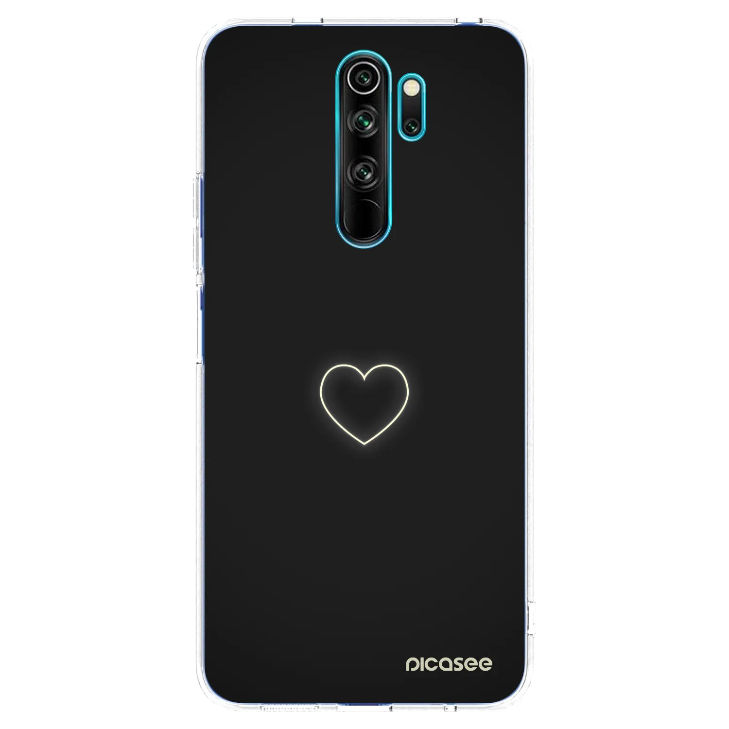 Picasee silikonowe przeźroczyste etui na Xiaomi Redmi Note 8 Pro - Heart