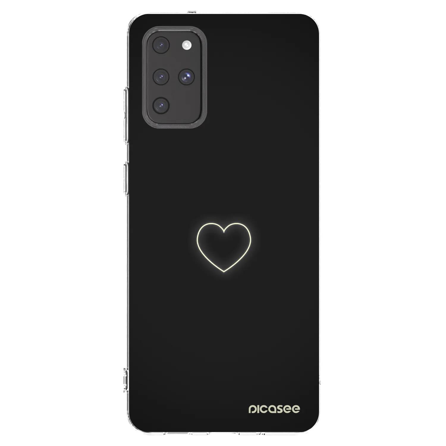 Picasee silikonowe przeźroczyste etui na Samsung Galaxy S20+ G985F - Heart