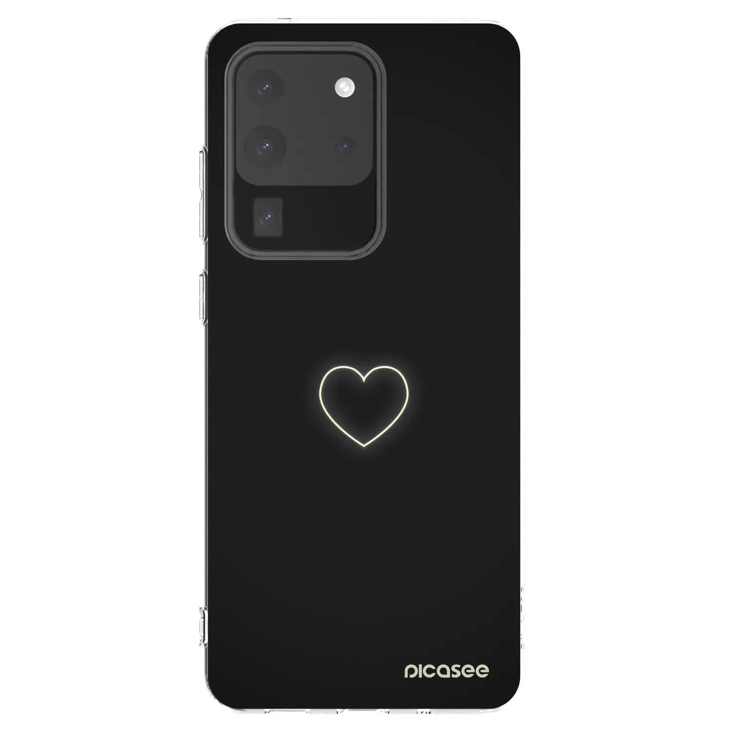 Picasee silikonowe przeźroczyste etui na Samsung Galaxy S20 Ultra 5G G988F - Heart