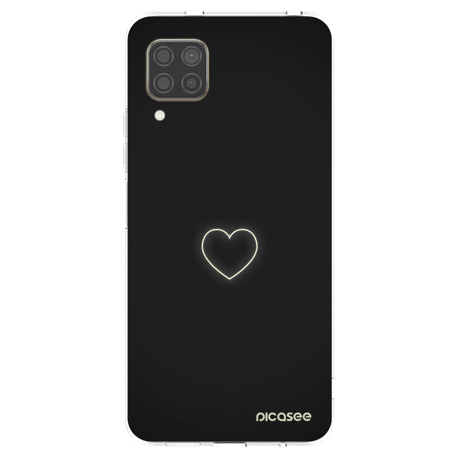 Picasee silikonowe przeźroczyste etui na Huawei P40 Lite - Heart