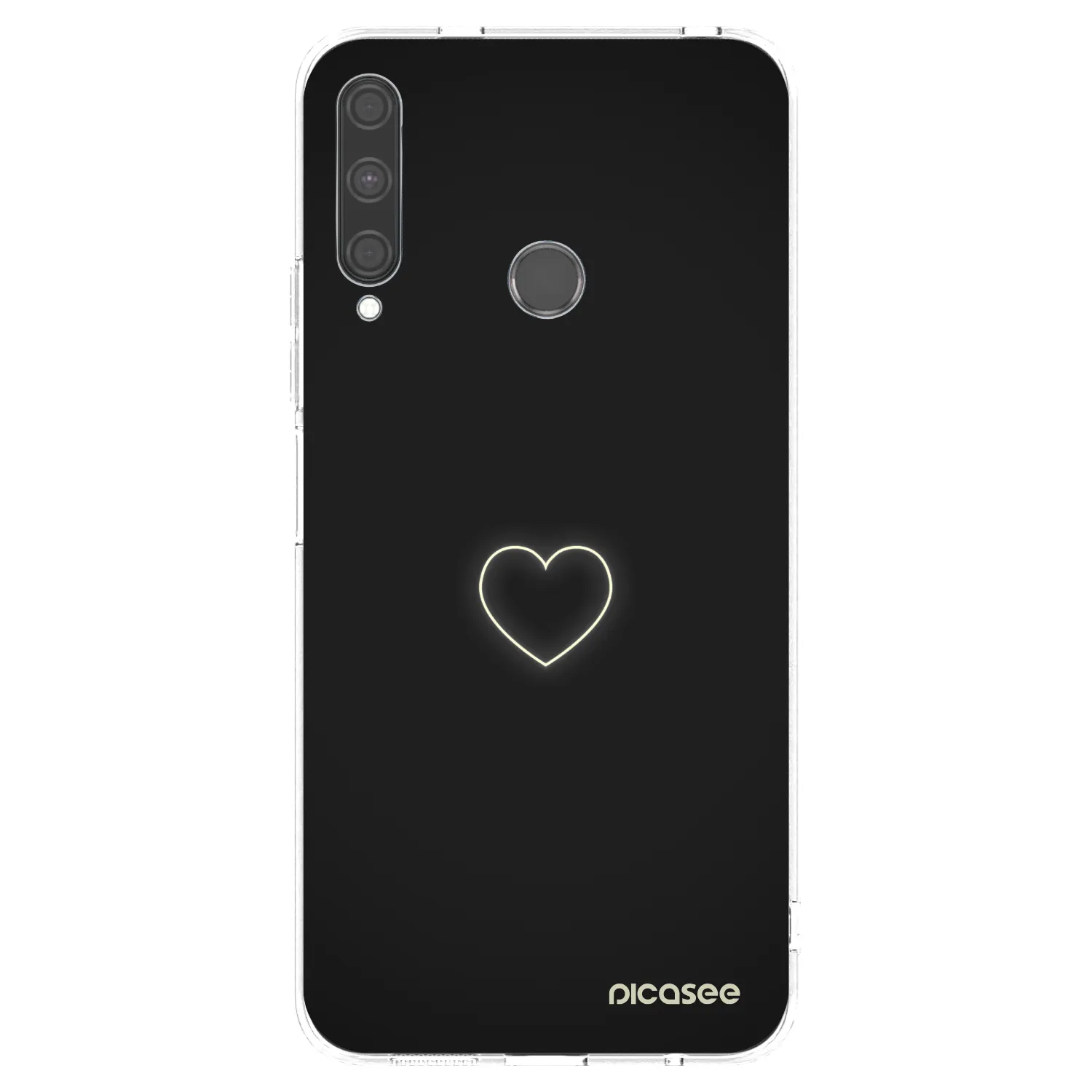 Picasee silikonowe przeźroczyste etui na Huawei P40 Lite E - Heart