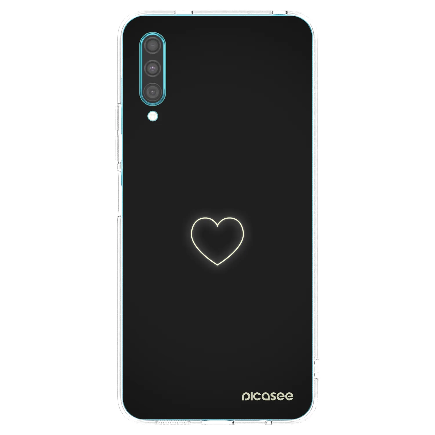 Picasee silikonowe przeźroczyste etui na Samsung Galaxy A30s A307F - Heart