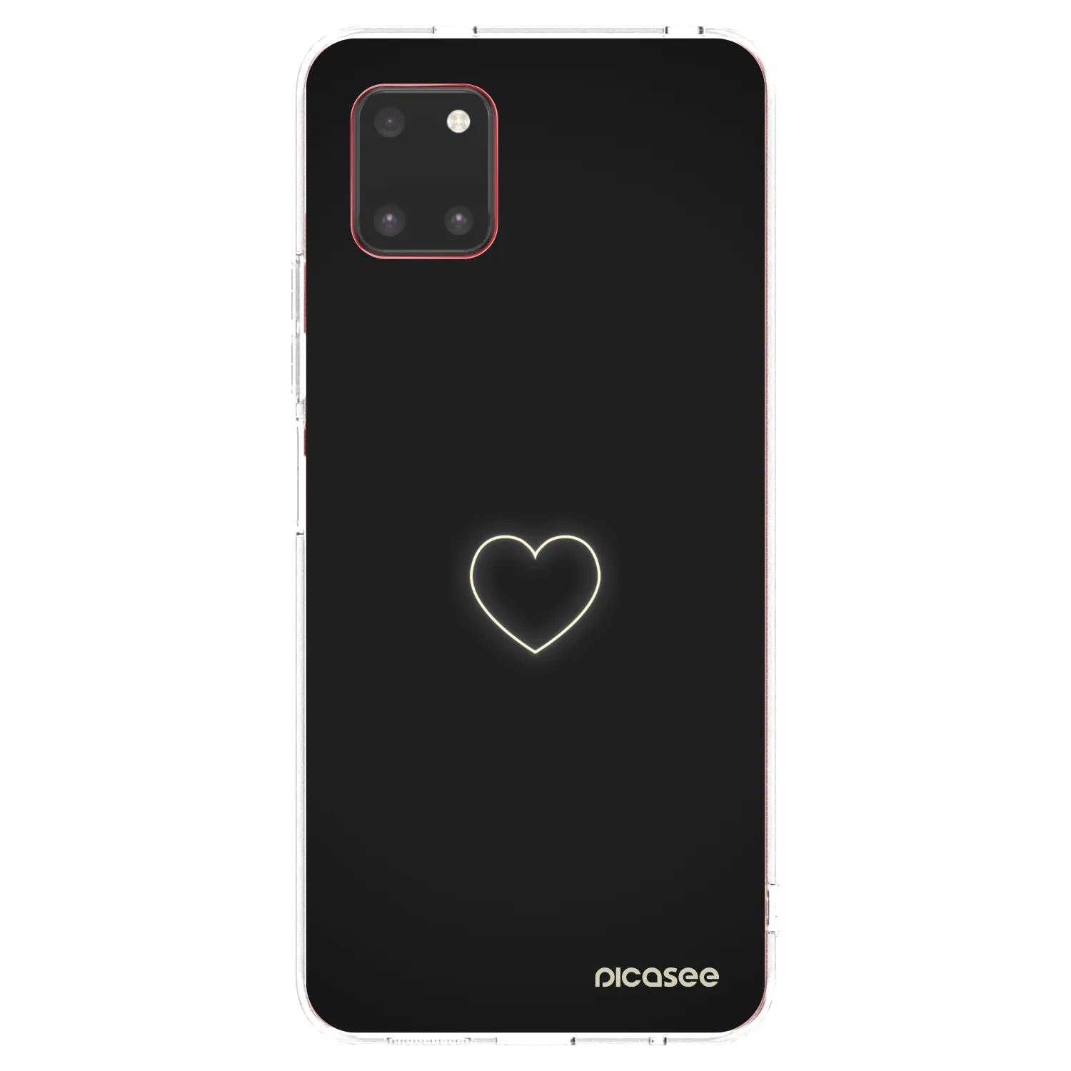 Picasee silikonowe przeźroczyste etui na Samsung Galaxy Note 10 Lite N770F - Heart