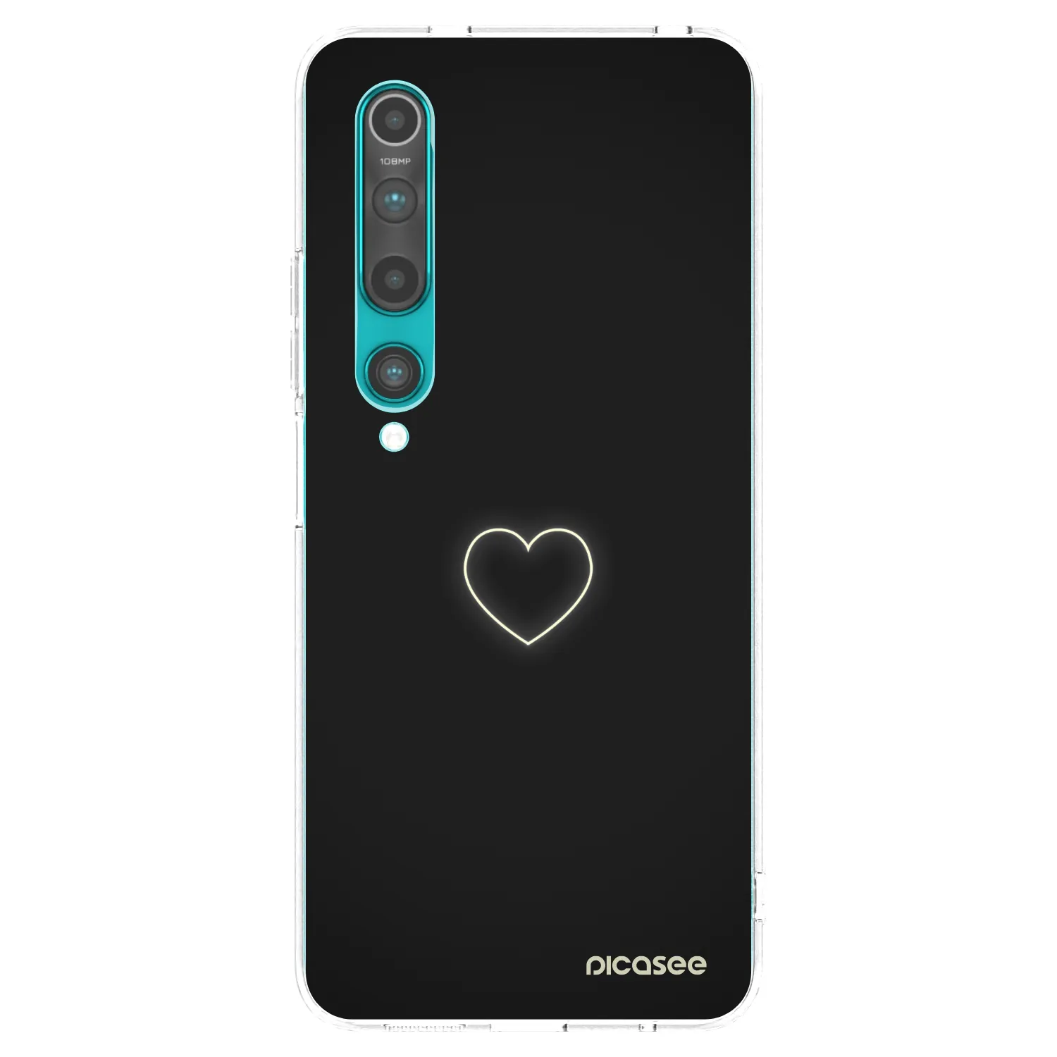 Picasee silikonowe przeźroczyste etui na Xiaomi Mi 10 - Heart