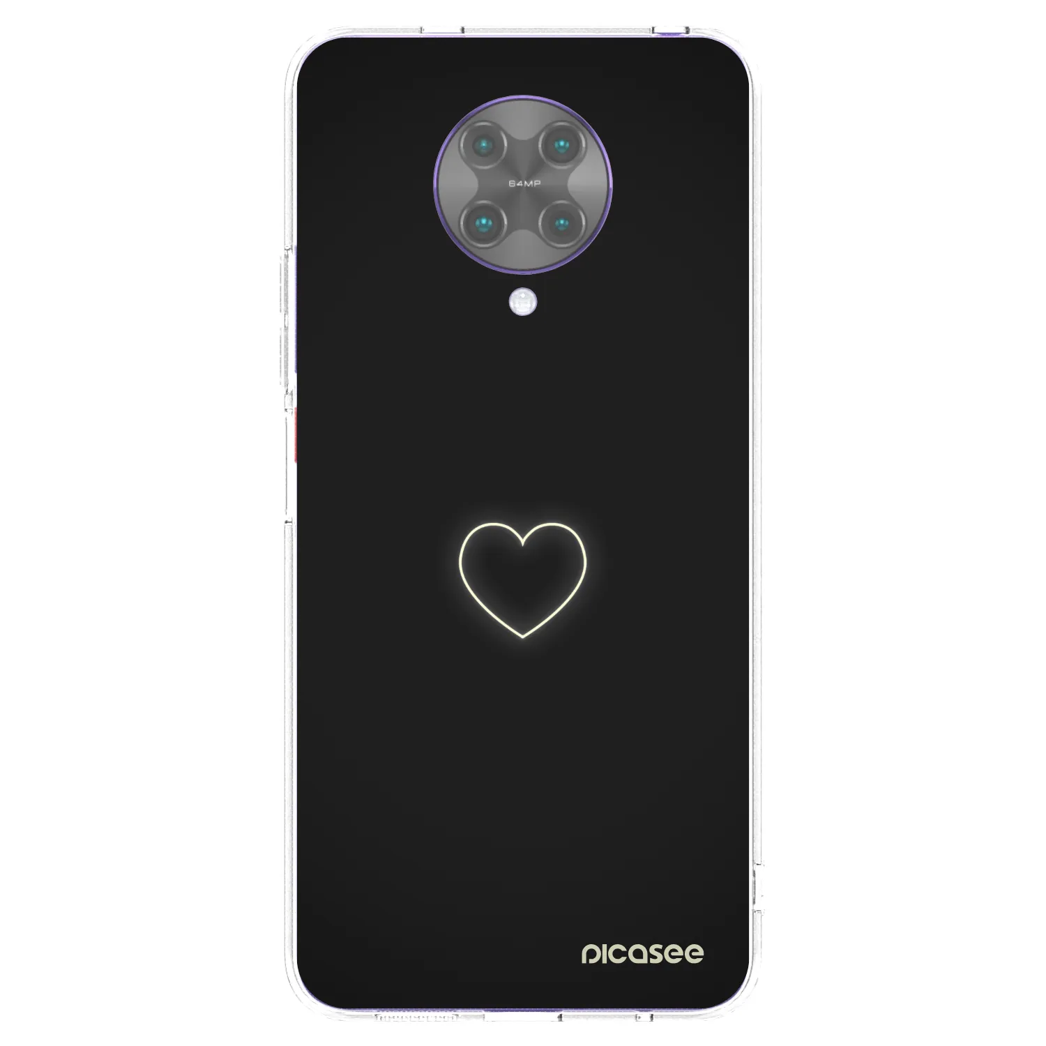 Picasee silikonowe przeźroczyste etui na Xiaomi Poco F2 Pro - Heart
