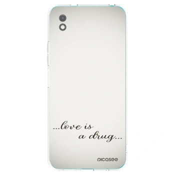 Picasee silikonowe czarne etui na Xiaomi Redmi 9A - Love is a drug