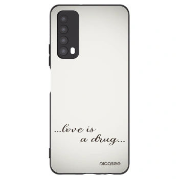 Picasee silikonowe czarne etui na Huawei P Smart 2021 - Love is a drug