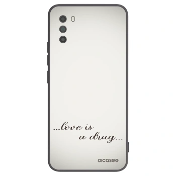 Picasee silikonowe czarne etui na Xiaomi Poco M3 - Love is a drug