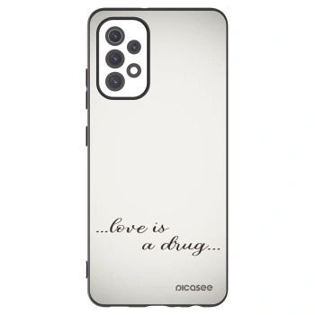 Picasee silikonowe czarne etui na Samsung Galaxy A32 5G A326B - Love is a drug
