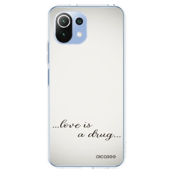 Picasee silikonowe przeźroczyste etui na Xiaomi Mi 11 Lite - Love is a drug