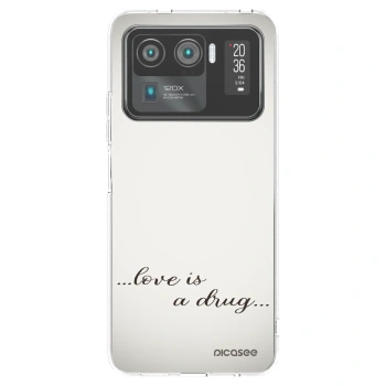 Picasee silikonowe przeźroczyste etui na Xiaomi Mi 11 Ultra - Love is a drug