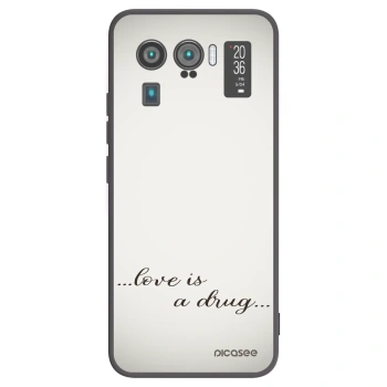 Picasee silikonowe czarne etui na Xiaomi Mi 11 Ultra - Love is a drug