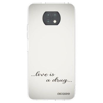 Picasee silikonowe przeźroczyste etui na Xiaomi Redmi Note 9T - Love is a drug
