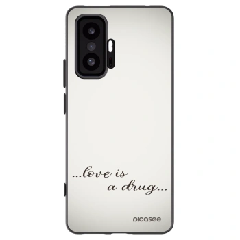 Picasee silikonowe czarne etui na Xiaomi 11T - Love is a drug