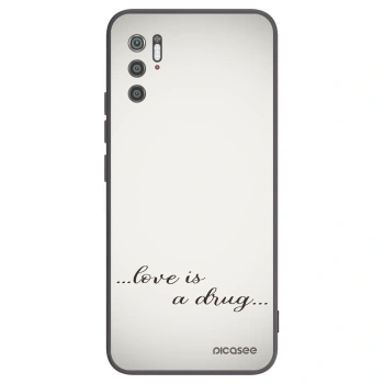 Picasee silikonowe czarne etui na Xiaomi Poco M3 Pro 5G - Love is a drug