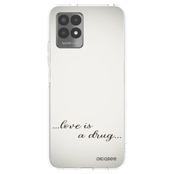 Picasee silikonowe przeźroczyste etui na Realme 8i - Love is a drug