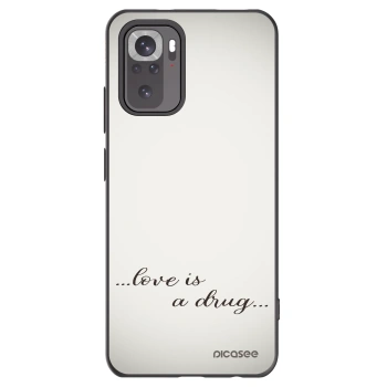 Picasee silikonowe czarne etui na Xiaomi Redmi Note 11S 4G - Love is a drug