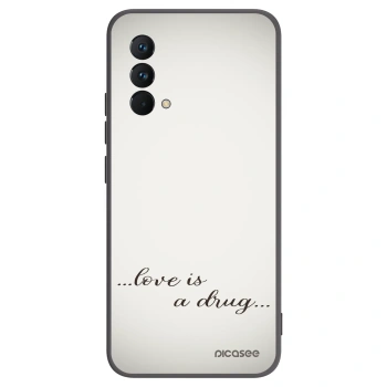 Picasee silikonowe czarne etui na Realme GT Master Edition 5G - Love is a drug