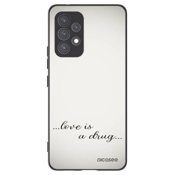 Picasee silikonowe czarne etui na Samsung Galaxy A53 5G A536 - Love is a drug