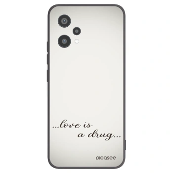 Picasee silikonowe czarne etui na Realme 9 Pro 5G - Love is a drug