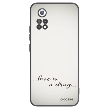 Picasee silikonowe czarne etui na Xiaomi Poco X4 Pro 5G - Love is a drug