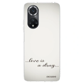 Picasee silikonowe przeźroczyste etui na Huawei Nova 9 SE - Love is a drug