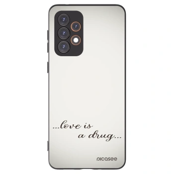 Picasee silikonowe czarne etui na Samsung Galaxy A33 5G A336 - Love is a drug