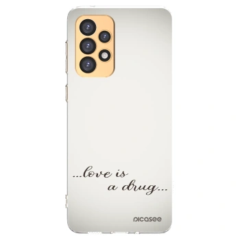 Picasee silikonowe przeźroczyste etui na Samsung Galaxy A33 5G A336 - Love is a drug
