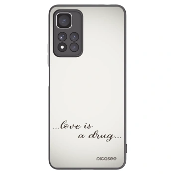 Picasee silikonowe czarne etui na Xiaomi Redmi Note 11 Pro+ 5G - Love is a drug