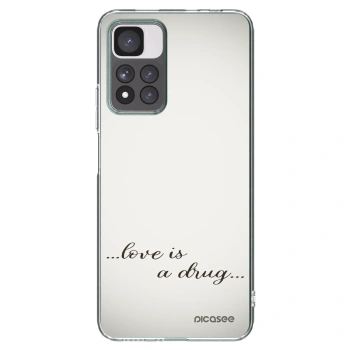 Picasee silikonowe przeźroczyste etui na Xiaomi Redmi Note 11 Pro+ 5G - Love is a drug