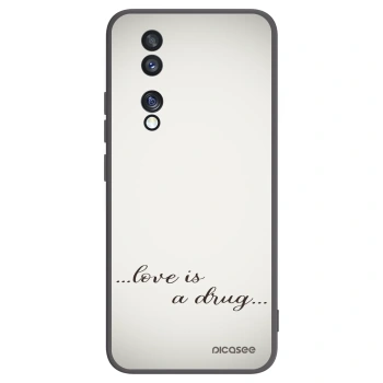 Picasee silikonowe czarne etui na Honor 70 - Love is a drug
