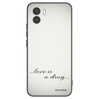 Picasee silikonowe czarne etui na Xiaomi Redmi A1 - Love is a drug
