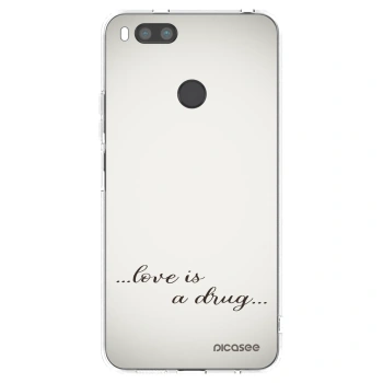 Picasee silikonowe przeźroczyste etui na Xiaomi Redmi A1 - Love is a drug