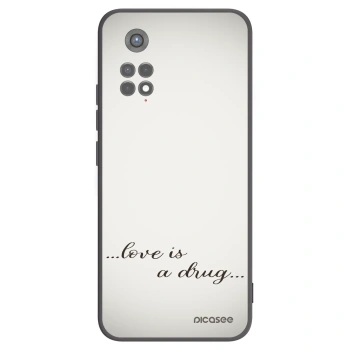 Picasee silikonowe czarne etui na Xiaomi Redmi Note 11S 5G - Love is a drug